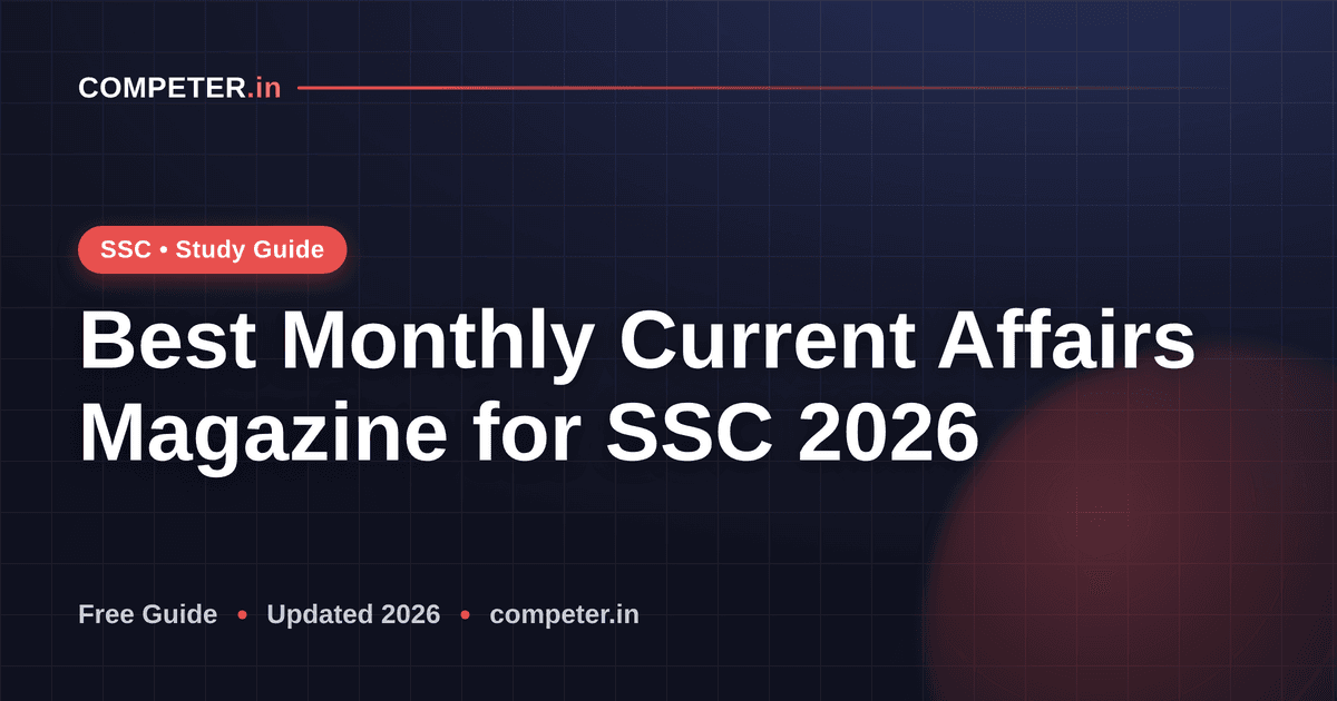 Best Monthly Current Affairs Magazine for SSC 2026