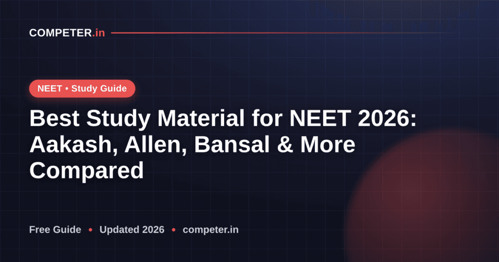 Best Study Material for NEET 2026: Aakash, Allen, Bansal & More Compared