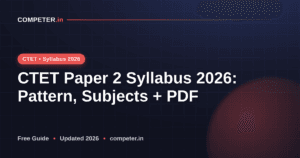 CTET Paper 2 Syllabus 2026: Pattern, Subjects + PDF