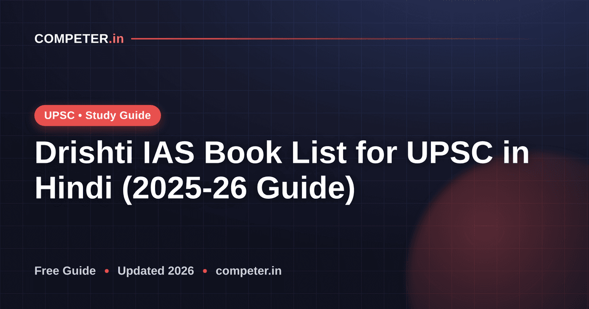 Drishti IAS Book List for UPSC in Hindi (2025-26 Guide)