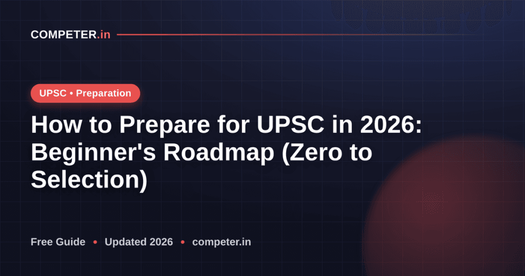 How to Prepare for UPSC in 2026: Beginner's Roadmap (Zero to Selection)