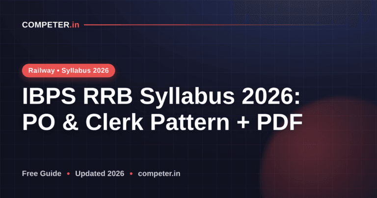 IBPS RRB Syllabus 2026: PO & Clerk Pattern + PDF