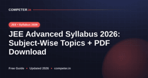 JEE Advanced Syllabus 2026: Subject-Wise Topics + PDF Download