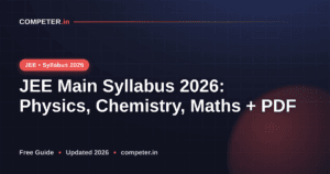 JEE Main Syllabus 2026: Physics, Chemistry, Maths + PDF