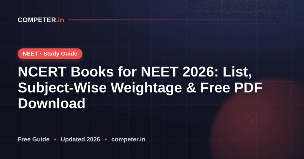 NCERT Books for NEET 2026: List, Subject-Wise Weightage & Free PDF Download