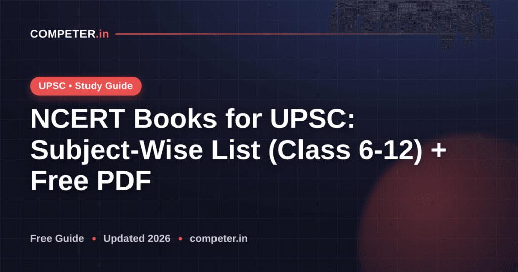 NCERT Books for UPSC: Subject-Wise List (Class 6-12) + Free PDF