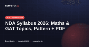 NDA Syllabus 2026: Maths & GAT Topics, Pattern + PDF