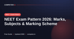NEET Exam Pattern 2026: Marks, Subjects & Marking Scheme