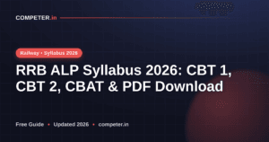 RRB ALP Syllabus 2026: CBT 1, CBT 2, CBAT & PDF Download