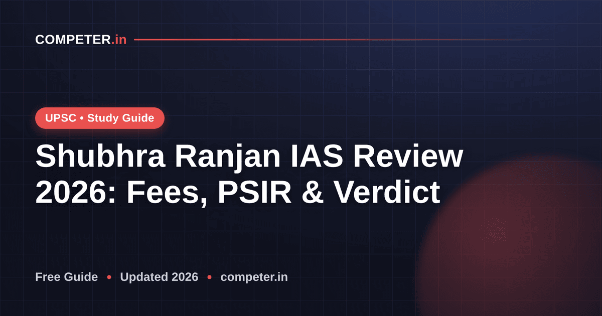 Shubhra Ranjan IAS Review 2026: Fees, PSIR & Verdict
