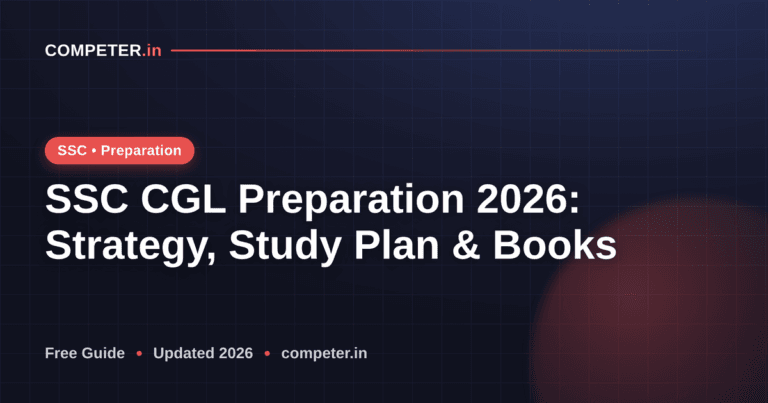 SSC CGL Preparation 2026: Strategy, Study Plan & Books