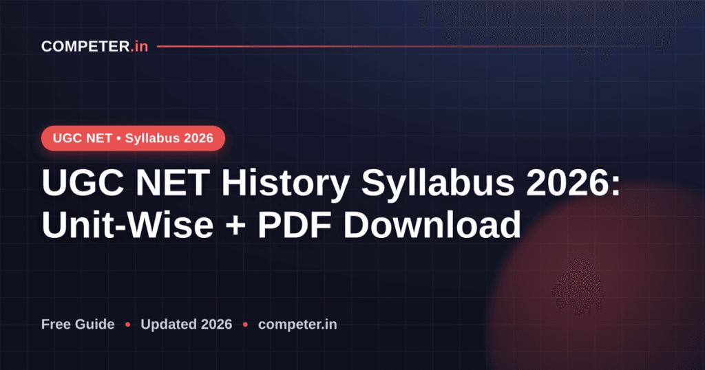 UGC NET History Syllabus 2026: Unit-Wise + PDF Download
