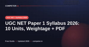 UGC NET Paper 1 Syllabus 2026: 10 Units, Weightage + PDF