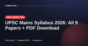 UPSC Mains Syllabus 2026: All 9 Papers + PDF Download