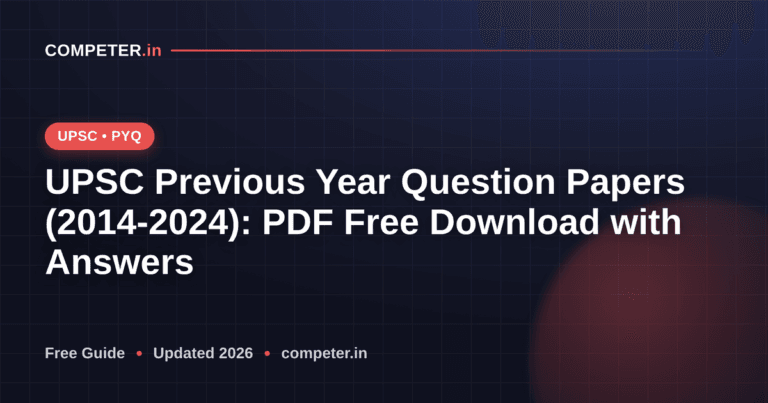 UPSC Previous Year Question Papers (2014-2024): PDF Free Download with Answers