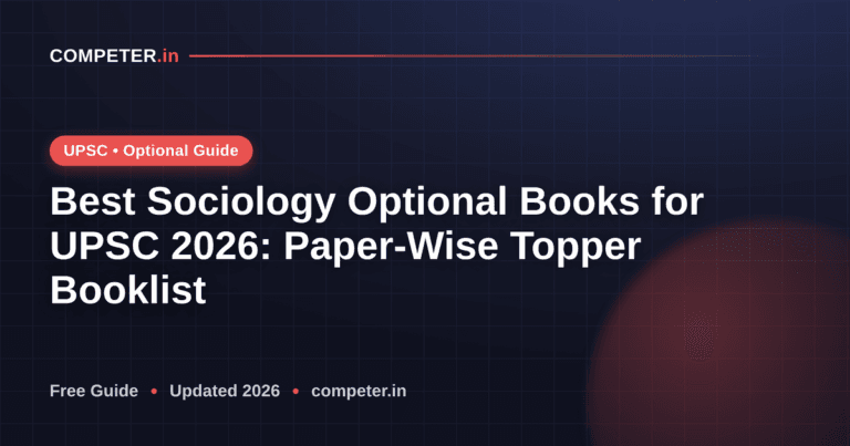 Best Sociology Optional Books for UPSC 2026: Paper-Wise Topper Booklist