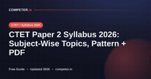 CTET Paper 2 Syllabus 2026: Subject-Wise Topics, Pattern + PDF