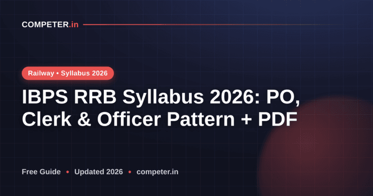 IBPS RRB Syllabus 2026: PO, Clerk & Officer Pattern + PDF