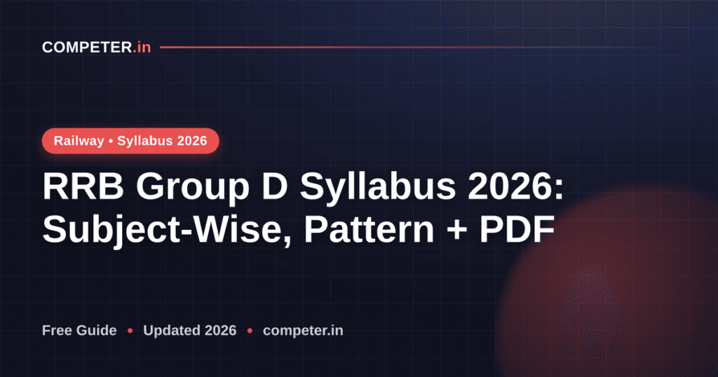RRB Group D Syllabus 2026: Subject-Wise, Pattern + PDF