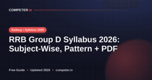 RRB Group D Syllabus 2026: Subject-Wise, Pattern + PDF