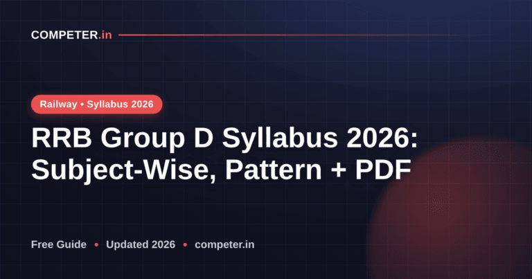 RRB Group D Syllabus 2026: Subject-Wise, Pattern + PDF