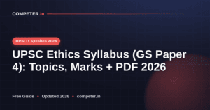 UPSC Ethics Syllabus (GS Paper 4): Topics, Marks + PDF 2026
