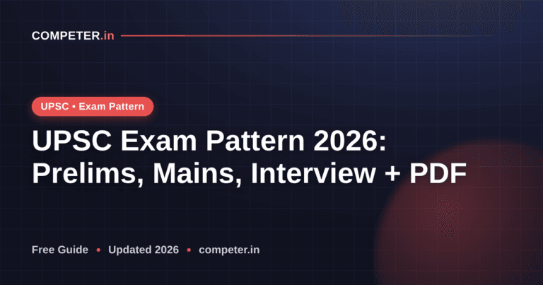UPSC Exam Pattern 2026: Prelims, Mains, Interview + PDF