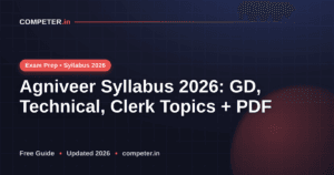 Agniveer Syllabus 2026: GD, Technical, Clerk Topics + PDF