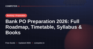 Bank PO Preparation 2026: Full Roadmap, Timetable, Syllabus & Books