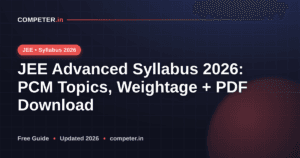JEE Advanced Syllabus 2026: PCM Topics, Weightage + PDF Download