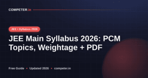 JEE Main Syllabus 2026: PCM Topics, Weightage + PDF