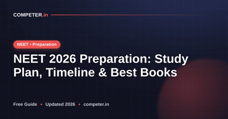 NEET 2026 Preparation: Study Plan, Timeline & Best Books