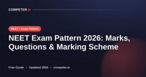 NEET Exam Pattern 2026: Marks, Questions & Marking Scheme