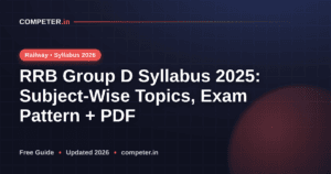 RRB Group D Syllabus 2025: Subject-Wise Topics, Exam Pattern + PDF