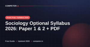 Sociology Optional Syllabus 2026: Paper 1 & 2 + PDF