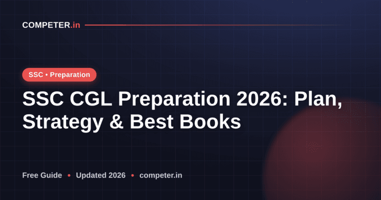 SSC CGL Preparation 2026: Plan, Strategy & Best Books