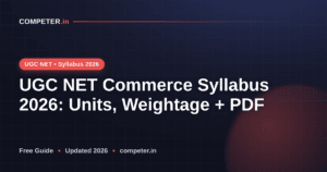 UGC NET Commerce Syllabus 2026: Units, Weightage + PDF