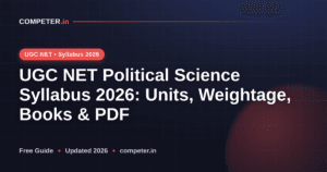 UGC NET Political Science Syllabus 2026: Units, Weightage, Books & PDF
