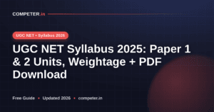 UGC NET Syllabus 2025: Paper 1 & 2 Units, Weightage + PDF Download