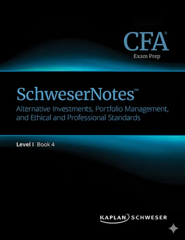 CFA Alternative Investments, Portfolio Management, and Ethical and Professional Standards booklet cover