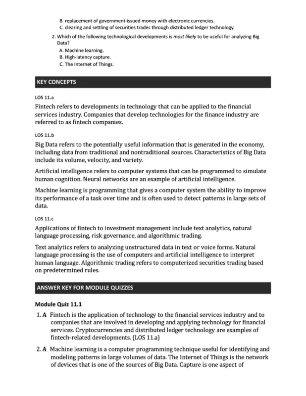 CFA Level 1 - Schweser Notes sample page 1