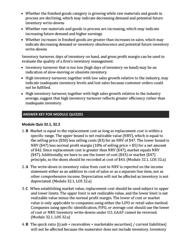 CFA Level 1 - Schweser Notes sample page 11