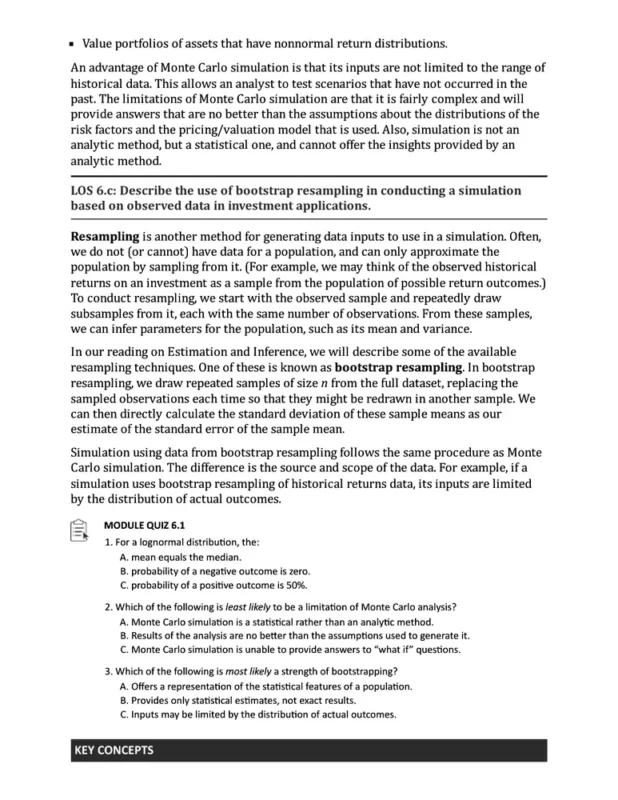 CFA Level 1 - Schweser Notes sample page 3