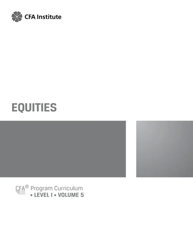 CFA Equities booklet cover