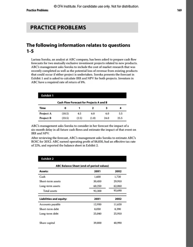 CFA Lvevel 1 sample page 4