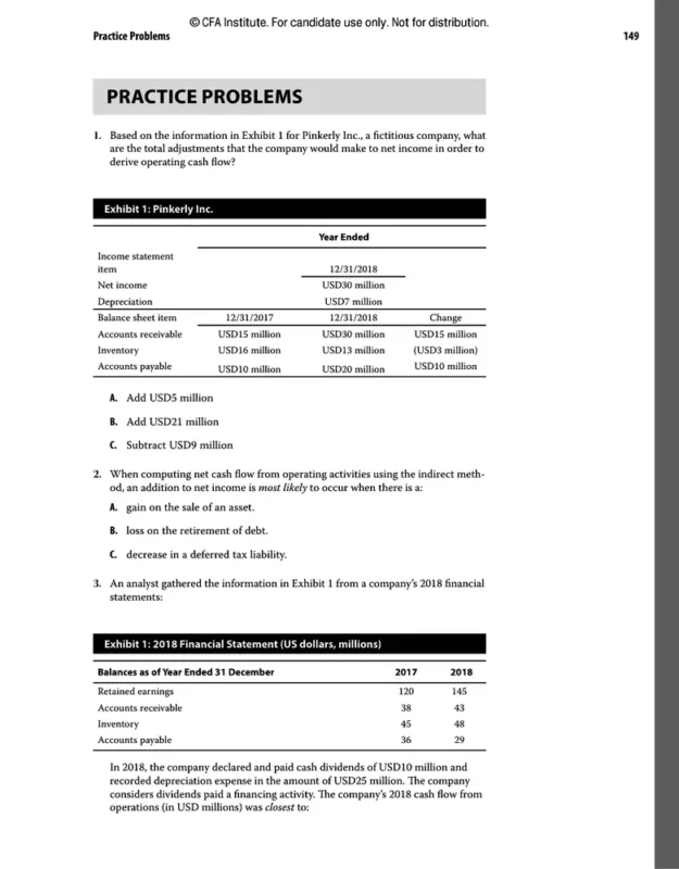 CFA Lvevel 1 sample page 5