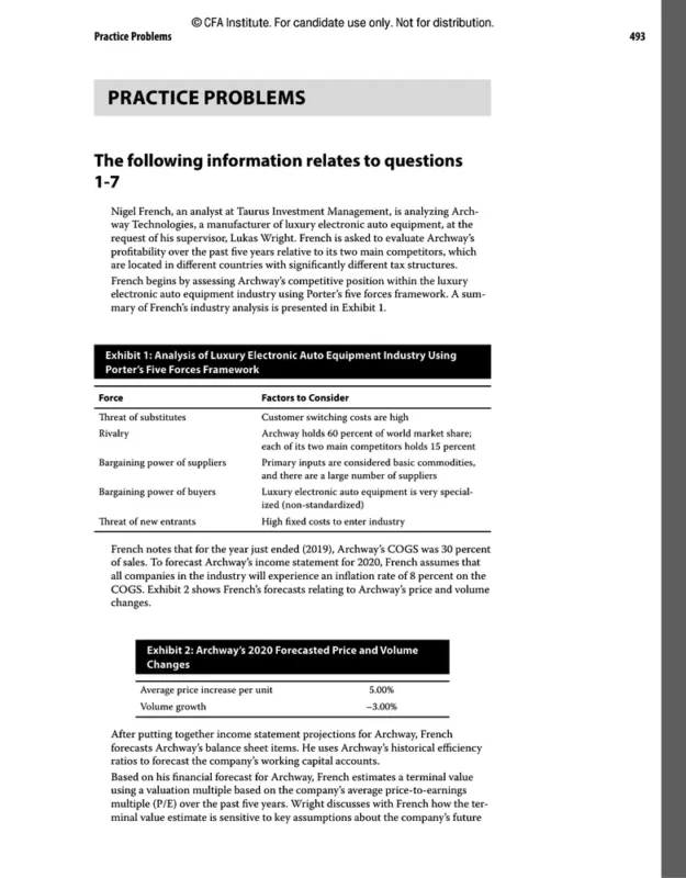 CFA Lvevel 1 sample page 6