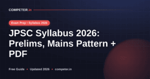 JPSC Syllabus 2026: Prelims, Mains Pattern + PDF