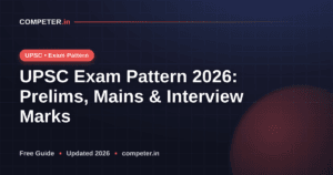 UPSC Exam Pattern 2026: Prelims, Mains & Interview Marks