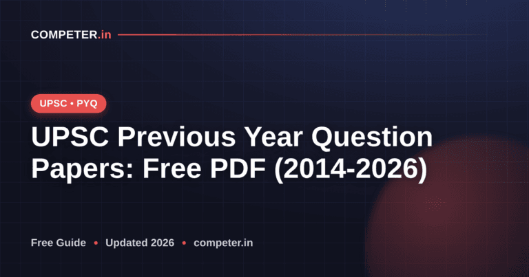 UPSC Previous Year Question Papers: Free PDF (2014-2026)